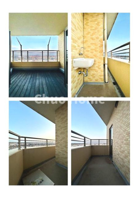 【バルコニー】 | グランシティユーロレジデンス瑞江 | 3面バルコニー・外水栓付きです