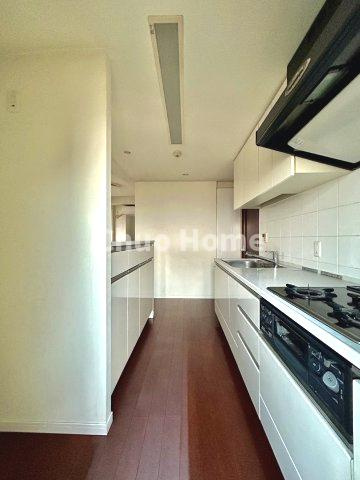 グランシティユーロレジデンス瑞江のキッチン|勝手口方面からの撮影です