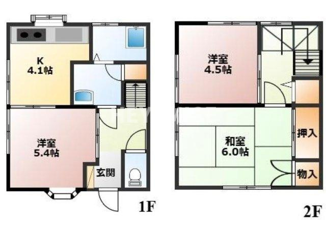 山上アパートの間取り