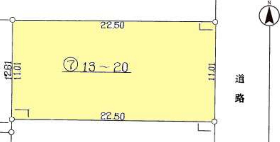 売土地　静岡市駿河区みずほ４丁目の土地図