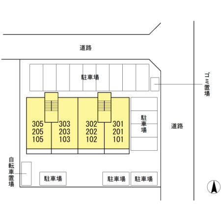 アンソレイユの区画図