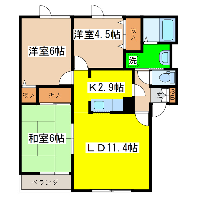 ハイセレールの間取り