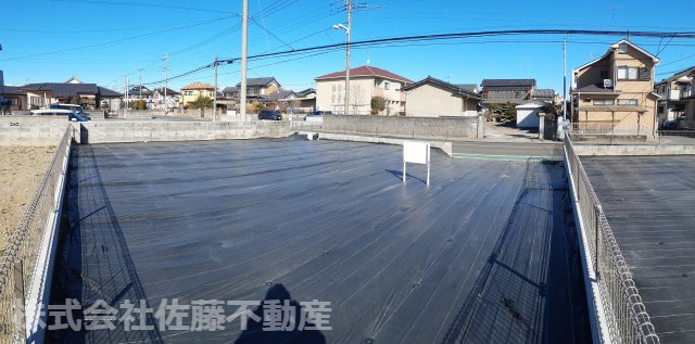 【分譲地】北鴻巣駅12分・50坪の整形地の展望|2026年1月21日撮影。物件の南側の角からパノラマ撮影した物件からの展望です。