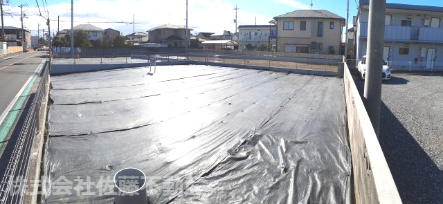 【分譲地】北鴻巣駅12分・50坪の整形地の展望|2026年1月21日撮影。物件の北側の角からパノラマ撮影した物件からの展望です。