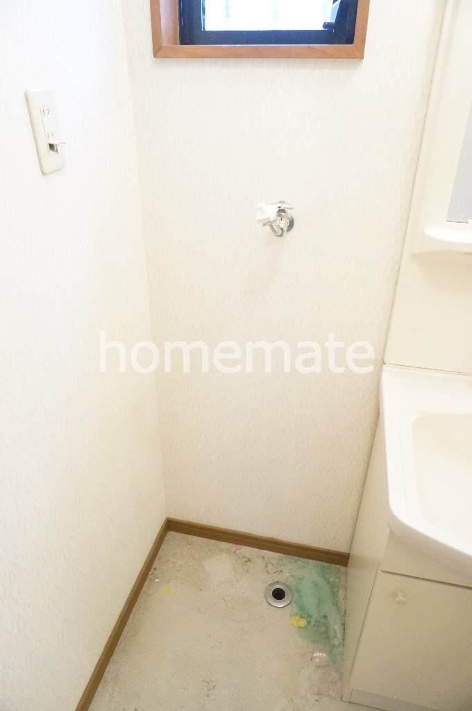 熊本市北区弓削６丁目のアパートの洗面所