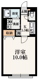 ハイム　ルークの間取り|★10帖の広めの間取りです★