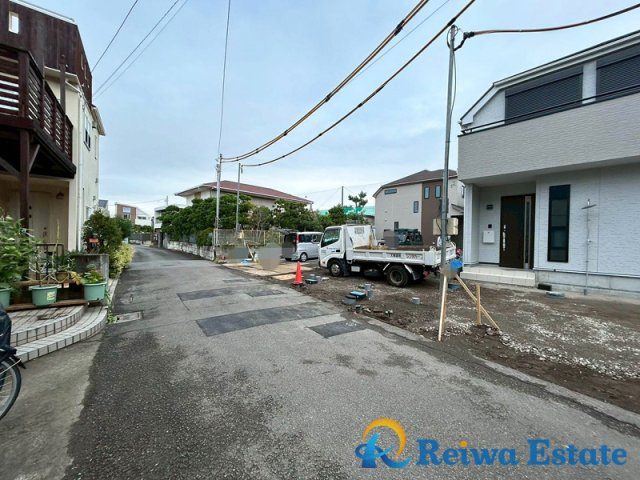 新築戸建　茅ヶ崎市東海岸南4丁目の前面道路含む現地写真