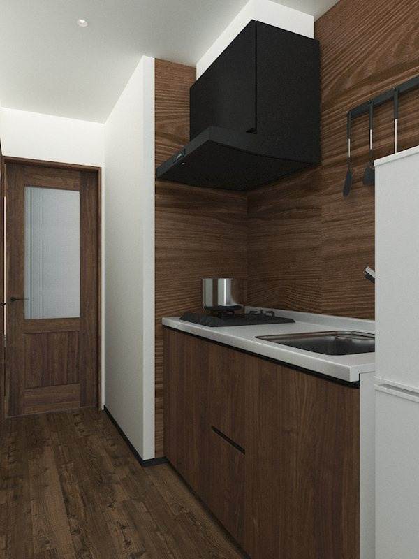 リユニオン三条のキッチン