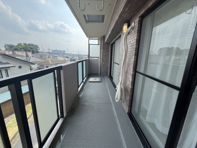 新座市大和田「ライオンズマンション新座第２」のバルコニー