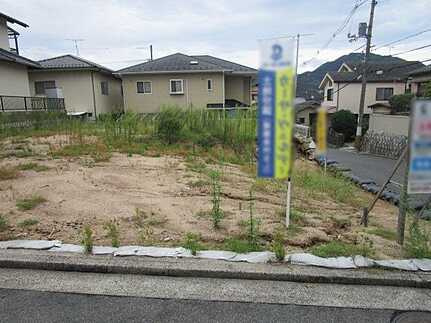 安佐南区安東４丁目の前面道路含む現地写真