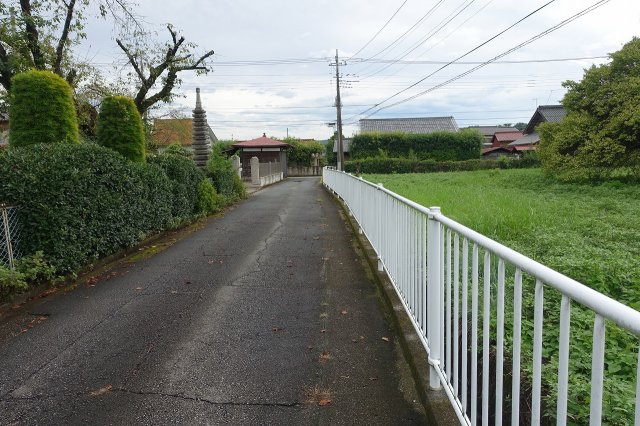 高崎市町屋町　【南道路７８８坪】売地の前面道路含む現地写真|東側道路を北から南方向