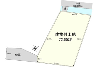 【土地図】 | 野洲市行畑１丁目　売土地