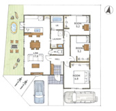 草津市岡本町 平屋 天然木フルリノベーションの画像