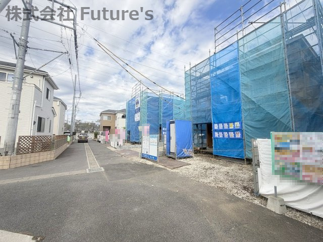 三郷市彦糸1丁目　新築戸建　全4棟　3号棟の前面道路含む現地写真|前面道路含む現地写真です。