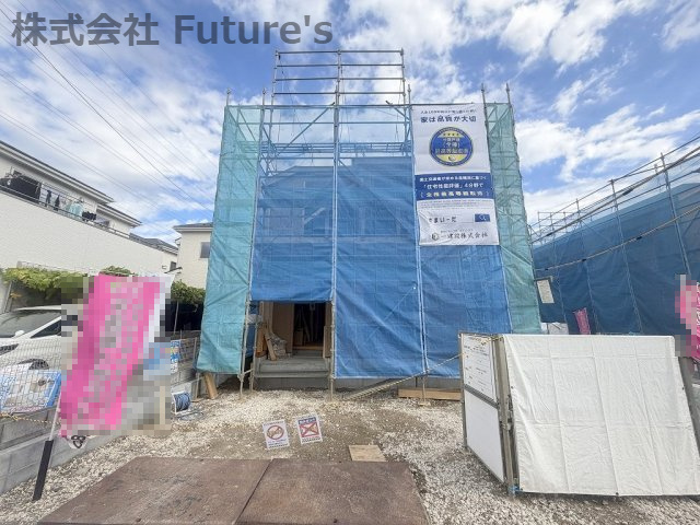 三郷市彦糸1丁目　新築戸建　全4棟　3号棟の外観|現地の写真になります。