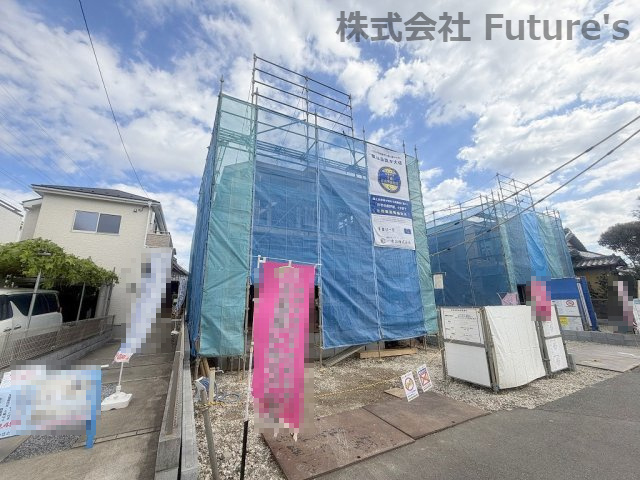 三郷市彦糸1丁目　新築戸建　全4棟　3号棟の外観|現地の写真になります。