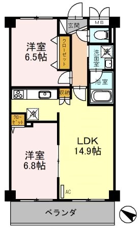 シャインヒルⅢの間取り