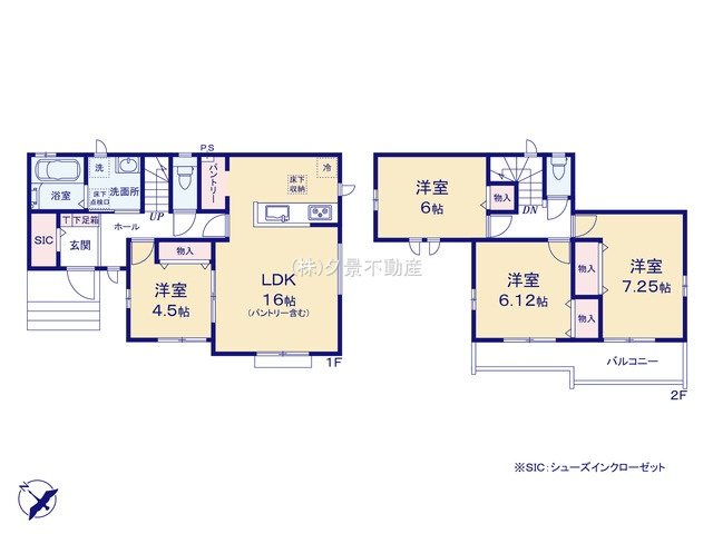 【間取り】 | 《仲介手数料無料》西区プラザ25-13(全1戸)新築一戸建てハートフルタウン