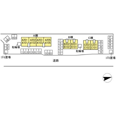 【外観パース】 | シャトル沖浜C | こちら、外観パースです