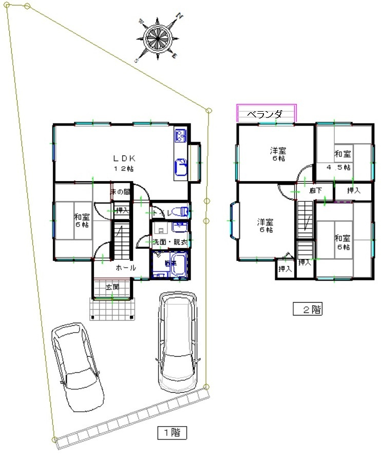 栗東市下戸山の間取り