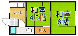 宝来荘の間取り