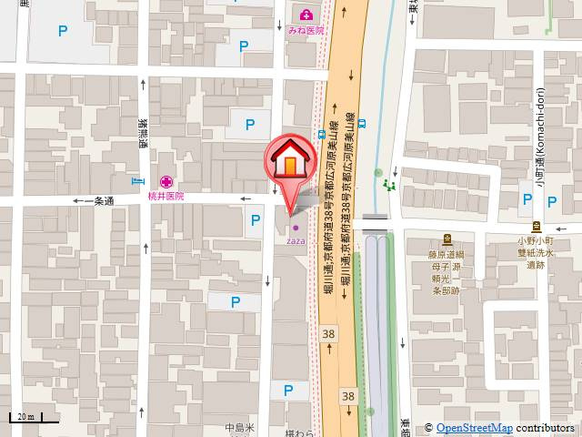 デトムワン一条通の地図