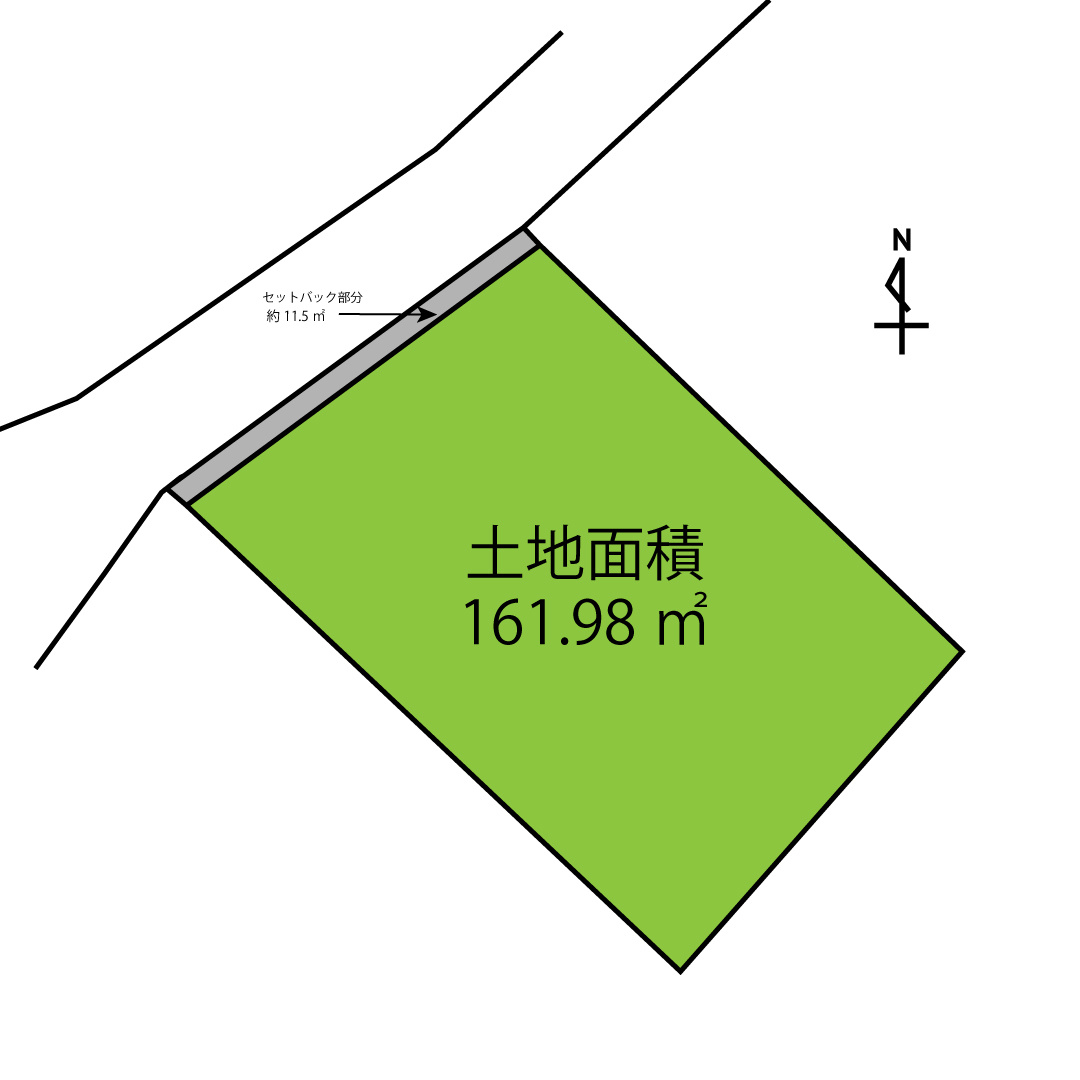 八王子市館町　土地の土地図