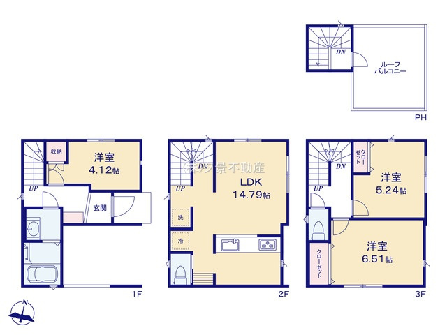 大宮区大成町１丁目470(1号棟)新築一戸建ての間取り
