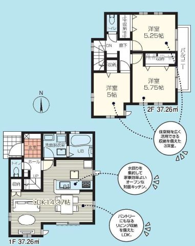 府中市北山町２丁目 南武線 谷保駅 新築戸建