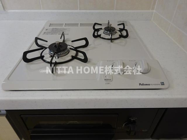 フォンターナのキッチン|２口コンロを設置済み★