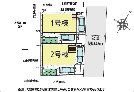 【区画図】 | 川越市砂新田1丁目3期　全2棟　2号棟 | 2号棟