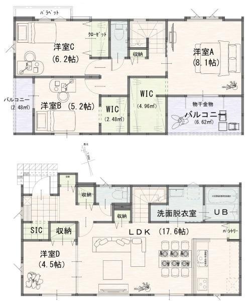 よかタウン　岡山市南区北七区【仲介手数料無料】の間取り