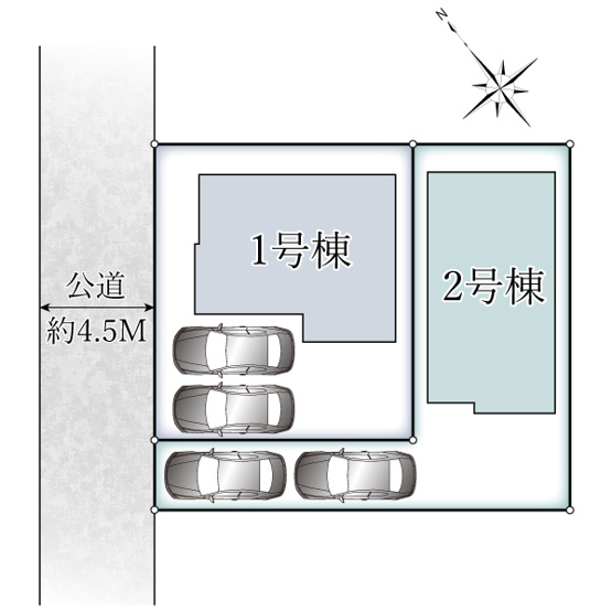 【区画図】 | ご家族様のプライベート空間が確保できる素敵な間取りです。また敷地ゆったりですので、おうち時間を楽しむのにもぴったりですね♪
