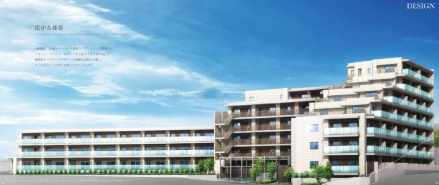 アンビシャス朝霞台の外観パース|落ち着いた雰囲気の外観です