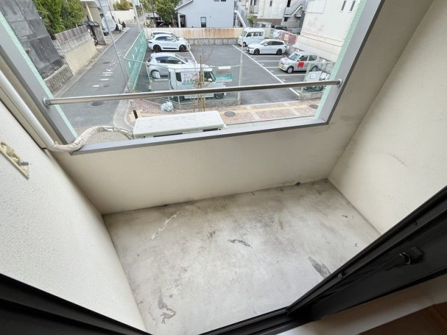 大桝マンションのバルコニー