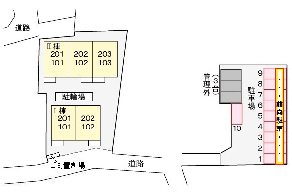プロムナードⅡの区画図