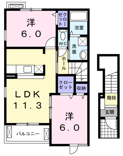 プロムナードⅡの間取り
