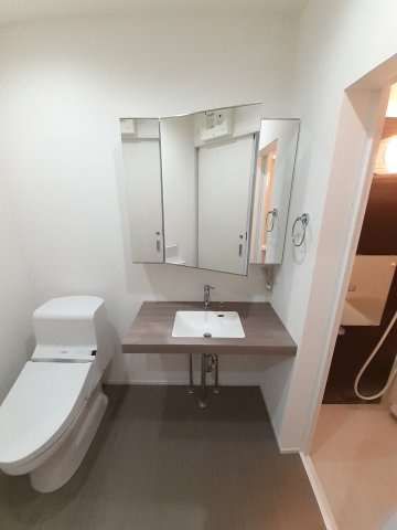 ルピナスの洗面所