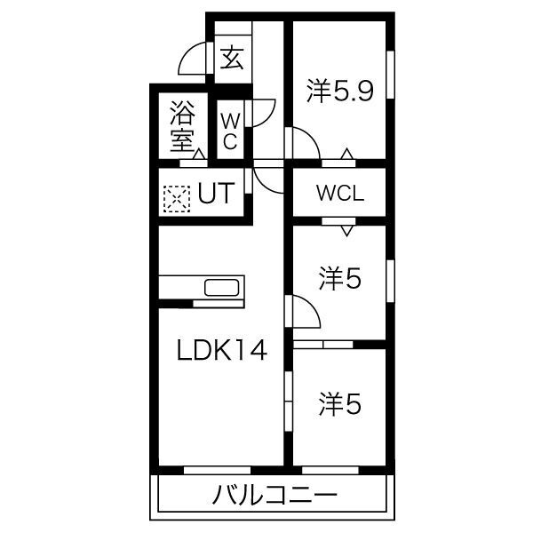confort franc (コンフォールフラン)の間取り