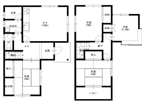 【間取り】 | 高砂市阿弥陀町魚橋　中古戸建 | 4DKです。