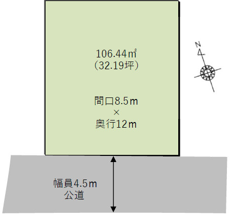 【区画図】 | 高砂市阿弥陀町魚橋　中古戸建