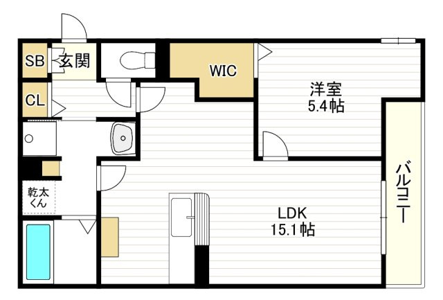 Clashist平野西Northの間取り