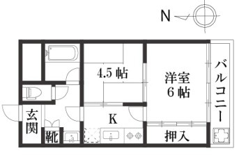 【間取り】 | K51313-ｺｰﾎﾟﾗｽ西賀茂