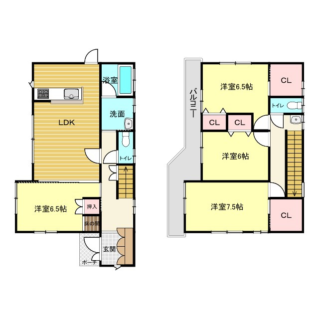 吾妻町の間取り
