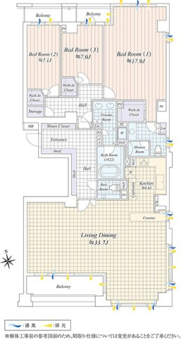 【間取り】 | 麻布霞町パーク・マンション