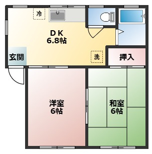 アイハイツの間取り