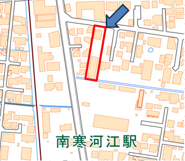 寒河江市 2棟一括アパートの地図