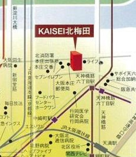 KAISEI北梅田の地図