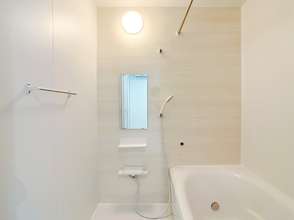 星岡建売④の浴室|ゆったり過ごせるお風呂です※施工事例です。実物とは異なります。