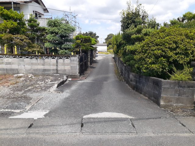 宇城市小川町南新田の売地の周辺|東側公道